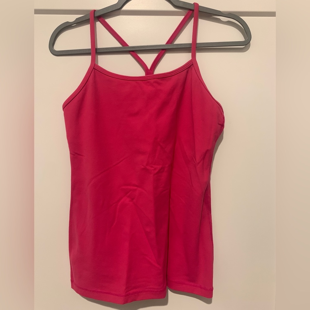 Lululemon Women’s Power Y Tank Top Hot Pink Size 8